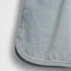 Barnshorts i denim med hög midja