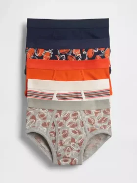 Barnunderbyxor i ekologisk stretchbomull (5-pack)
