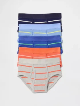 Barnunderbyxor i ekologisk stretchbomull (5-pack)