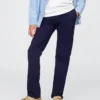 Barnuniform – raka stretchbyxor i khaki