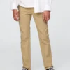 Barnuniform – raka stretchbyxor i khaki
