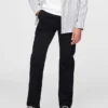 Barnuniform – raka stretchbyxor i khaki