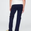 Barnuniform – raka stretchbyxor i khaki