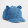 Baseballkeps i denim med björnmotiv för småbarn