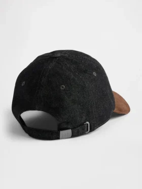 Baseballkeps i denim och corduroy