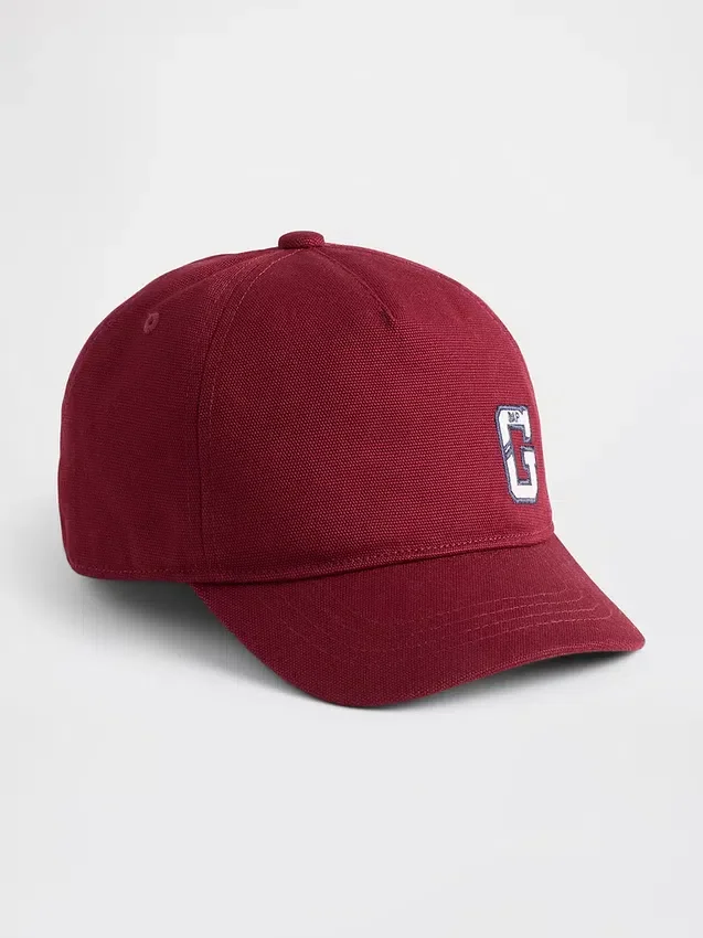 Baseballkeps i ekologisk bomull med logotyp för barn