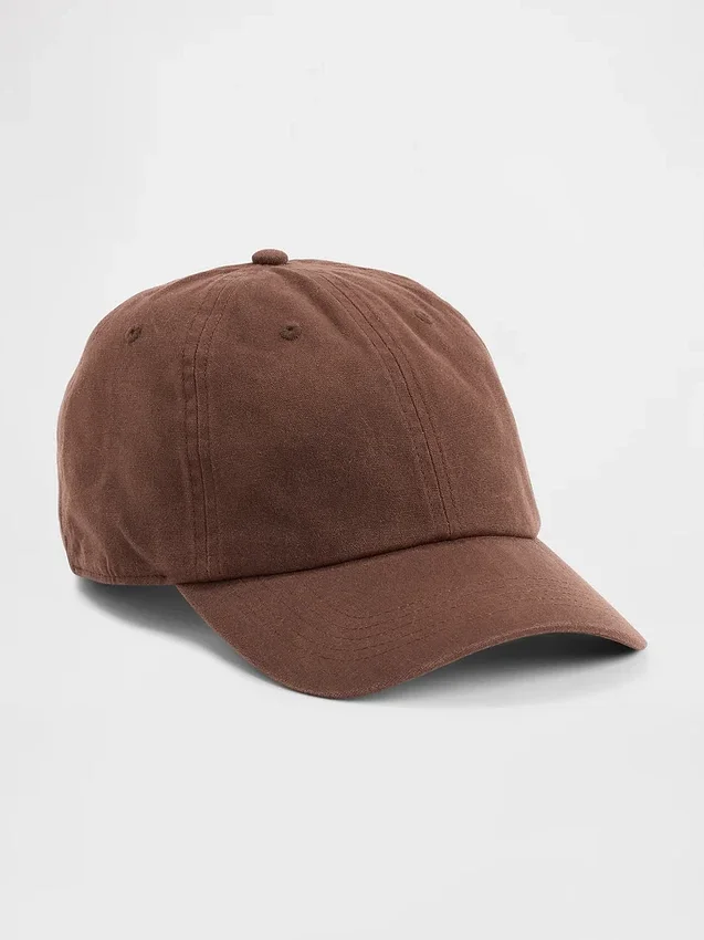 Baseballkeps i vaxad canvas