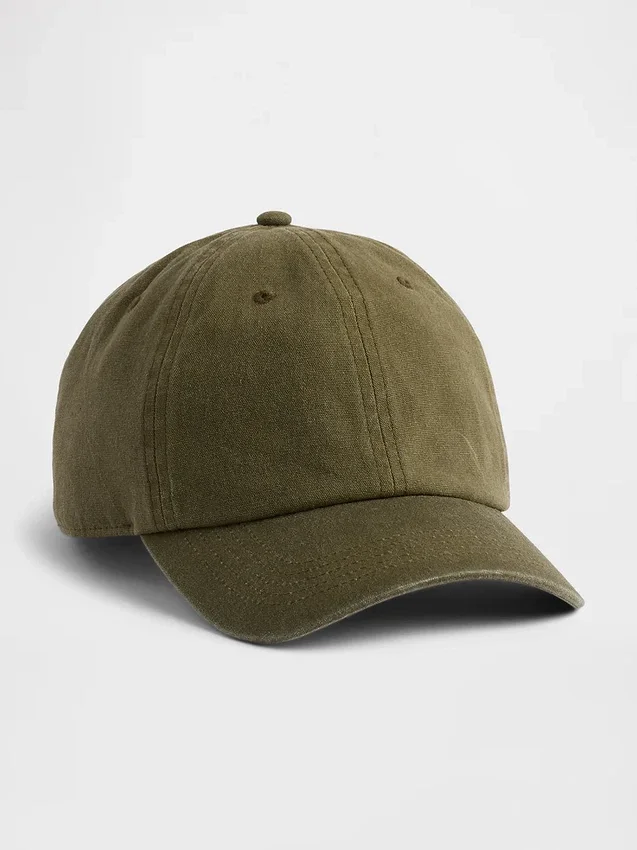 Baseballkeps i vaxad canvas