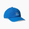 Baseballkeps med blå logotyp
