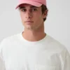 Baseballkeps med tvättad logotyp