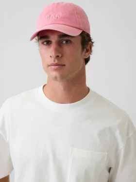 Baseballkeps med tvättad logotyp