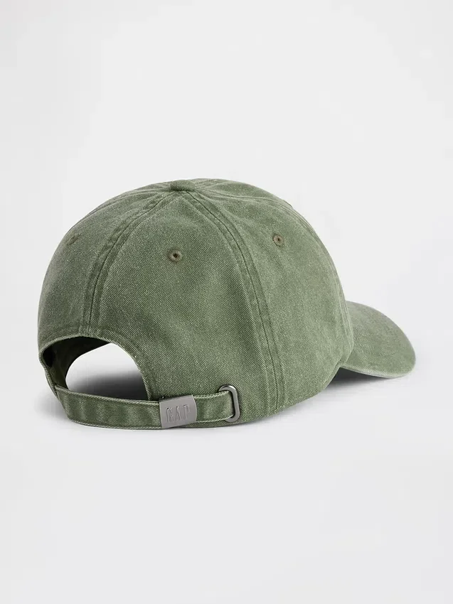 Baseballkeps med tvättad logotyp