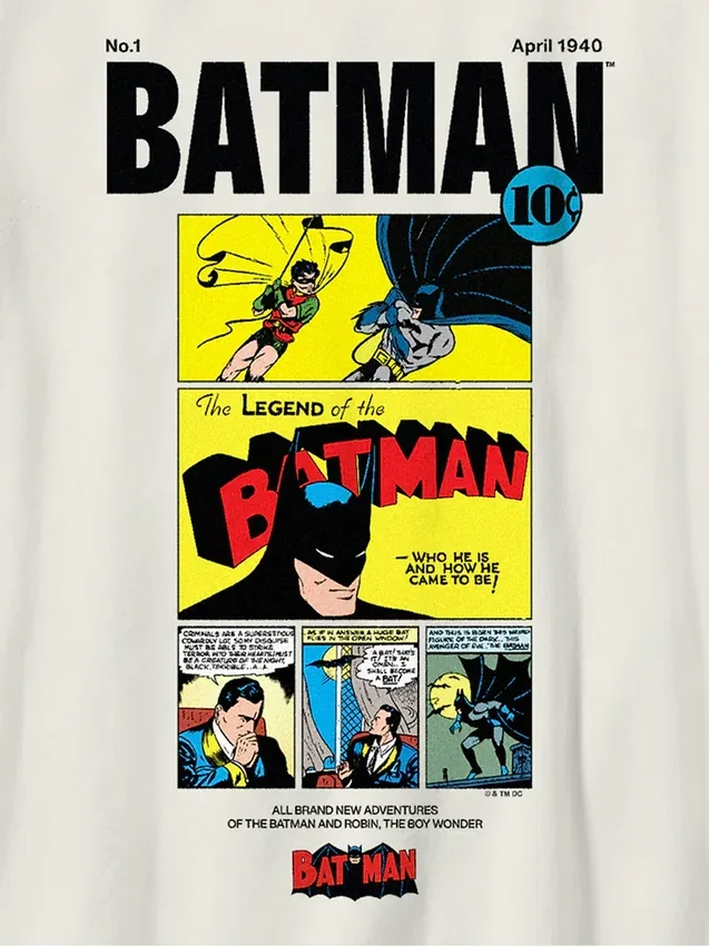Batman-T-shirt för barn med vintage-serietryck