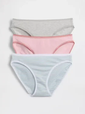 Bikinitrosa i ekologisk stretchbomull (3-pack)