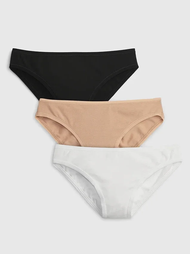 Bikinitrosa i ekologisk stretchbomull (3-pack)