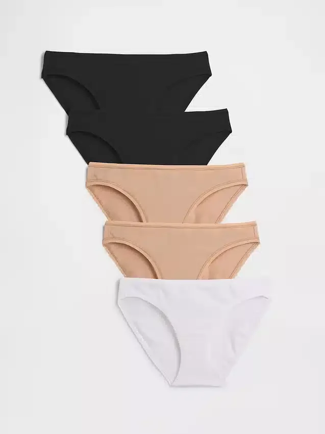 Bikinitrosa i ekologisk stretchbomull (5-pack)