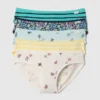 Bikinitrosa i ekologisk stretchbomull för barn (5-pack)