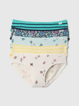 Bikinitrosa i ekologisk stretchbomull för barn (5-pack)