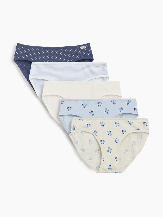 Bikinitrosa i ekologisk stretchbomull för barn (5-pack)