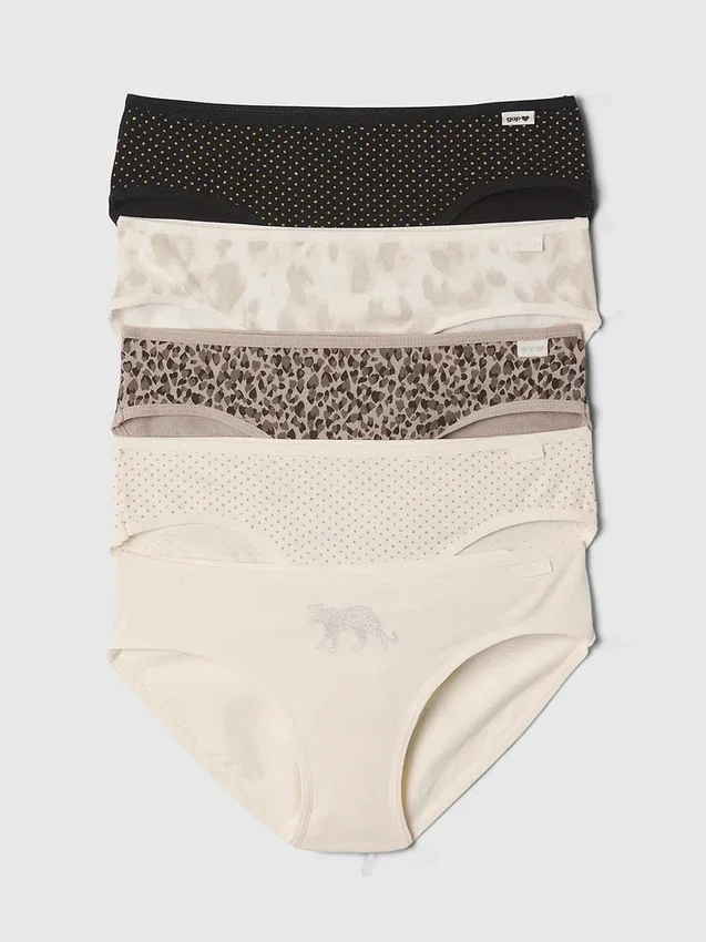 Bikinitrosa i ekologisk stretchbomull för barn (5-pack)