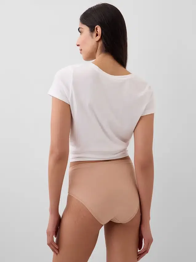 Bikinitrosa i ekologisk stretchbomull med hög midja