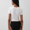 Bikinitrosa i ekologisk stretchbomull med hög midja