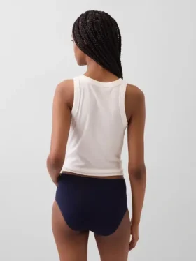 Bikinitrosa i ekologisk stretchbomull med hög midja