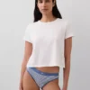 Bikinitrosa i ekologisk stretchbomull med logotyp