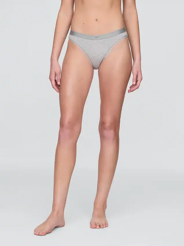 Bikinitrosa i ekologisk stretchbomull med logotyp
