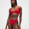 Bikinitrosa i ekologisk stretchbomull med logotyp
