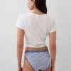 Bikinitrosa i ekologisk stretchbomull med logotyp