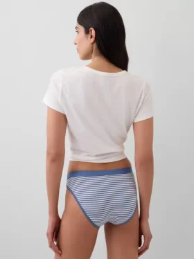 Bikinitrosa i ekologisk stretchbomull med logotyp