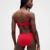Bikinitrosa i ekologisk stretchbomull med logotyp