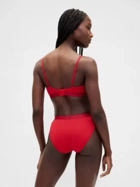 Bikinitrosa i ekologisk stretchbomull med logotyp