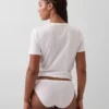 Bikinitrosa i ekologisk stretchbomull med logotyp