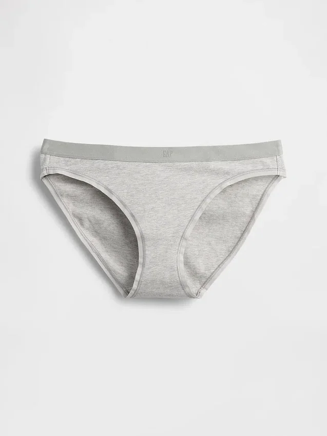 Bikinitrosa i ekologisk stretchbomull med logotyp