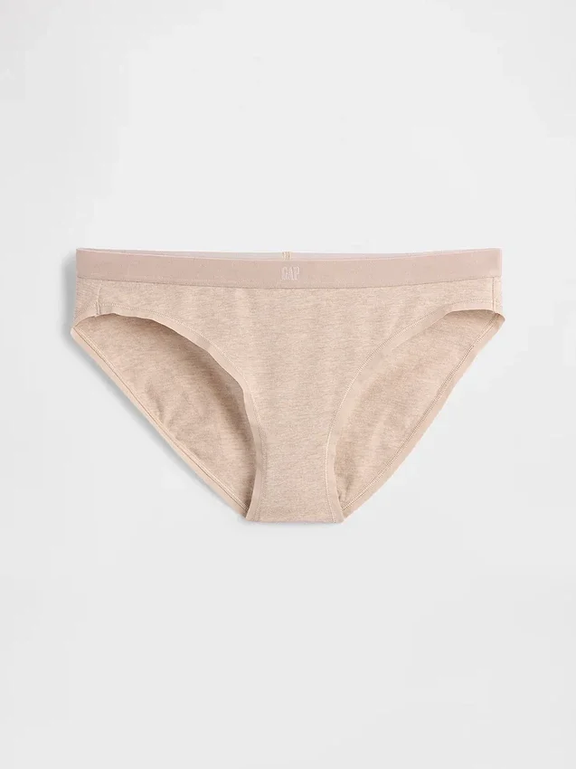 Bikinitrosa i ekologisk stretchbomull med logotyp