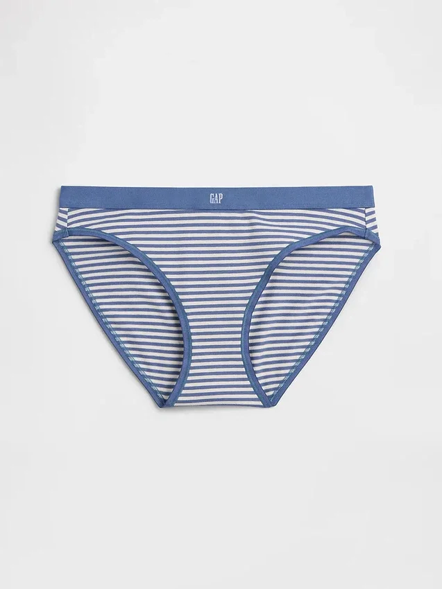 Bikinitrosa i ekologisk stretchbomull med logotyp