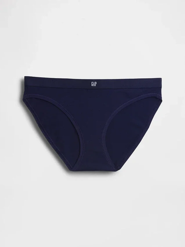 Bikinitrosa i ekologisk stretchbomull med logotyp