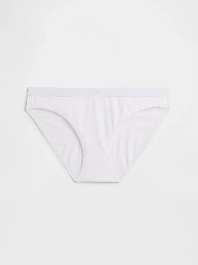 Bikinitrosa i ekologisk stretchbomull med logotyp