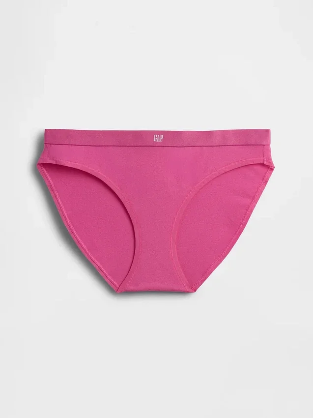 Bikinitrosa i ekologisk stretchbomull med logotyp
