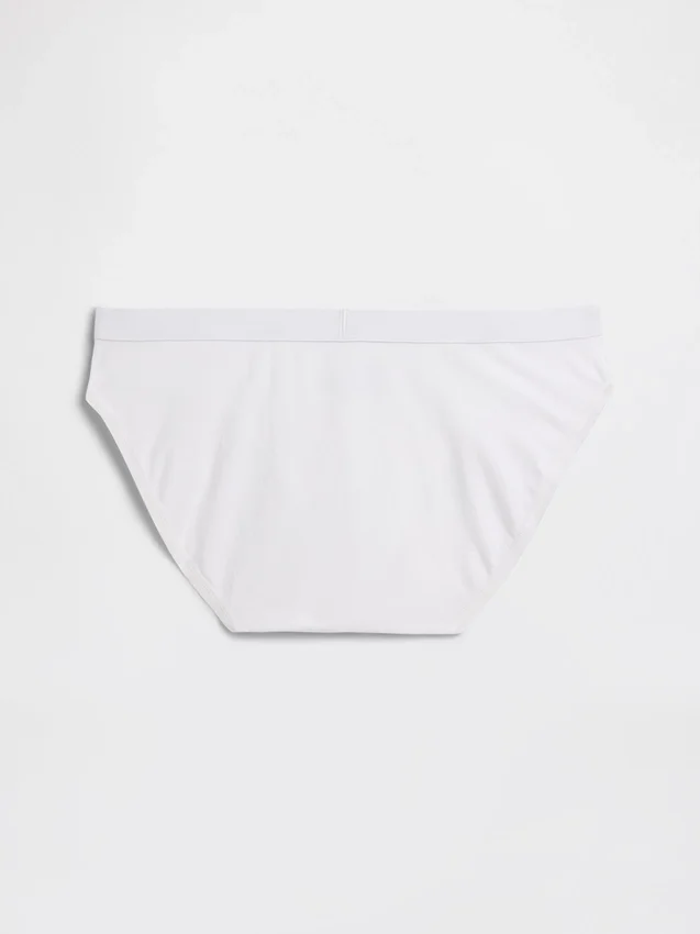 Bikinitrosa i ekologisk stretchbomull med logotyp