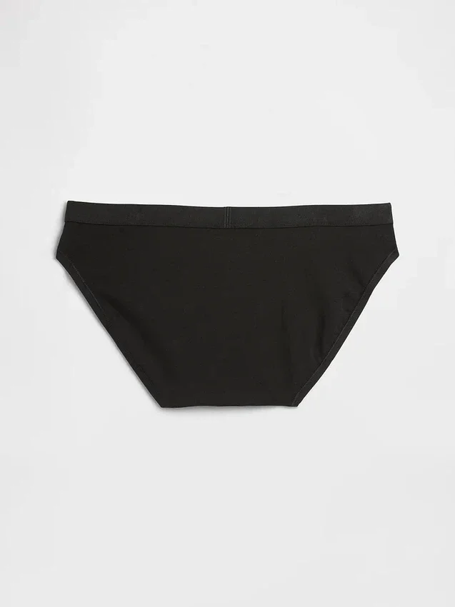 Bikinitrosa i ekologisk stretchbomull med logotyp