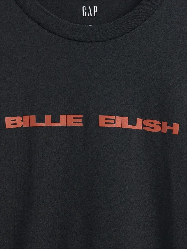 Billie Eilish-T-shirt med tryck
