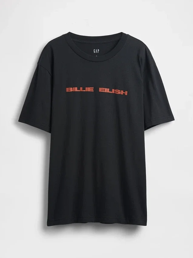 Billie Eilish-T-shirt med tryck