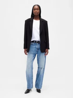 Bistretch-blazer i oversized-modell