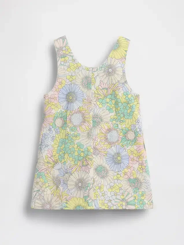 Blommig denimklänning för Baby & Småbarn