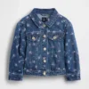 Blommig jeansjacka för Baby & Småbarn