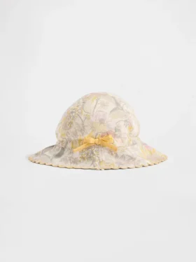 Blommig solhatt för bebisar