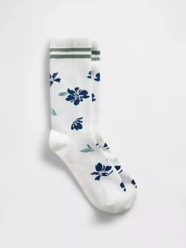 Blommiga strumpor